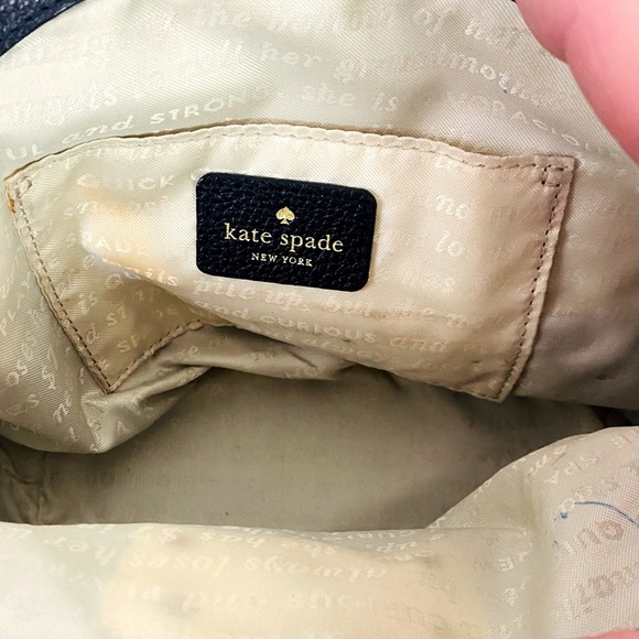 Kate Spade Black Pebble Leather Crossbody Bag 7” x 9” x 3.5” - Picture 7 of 7